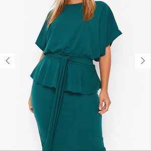 Boohoo Peplum Dress, 16